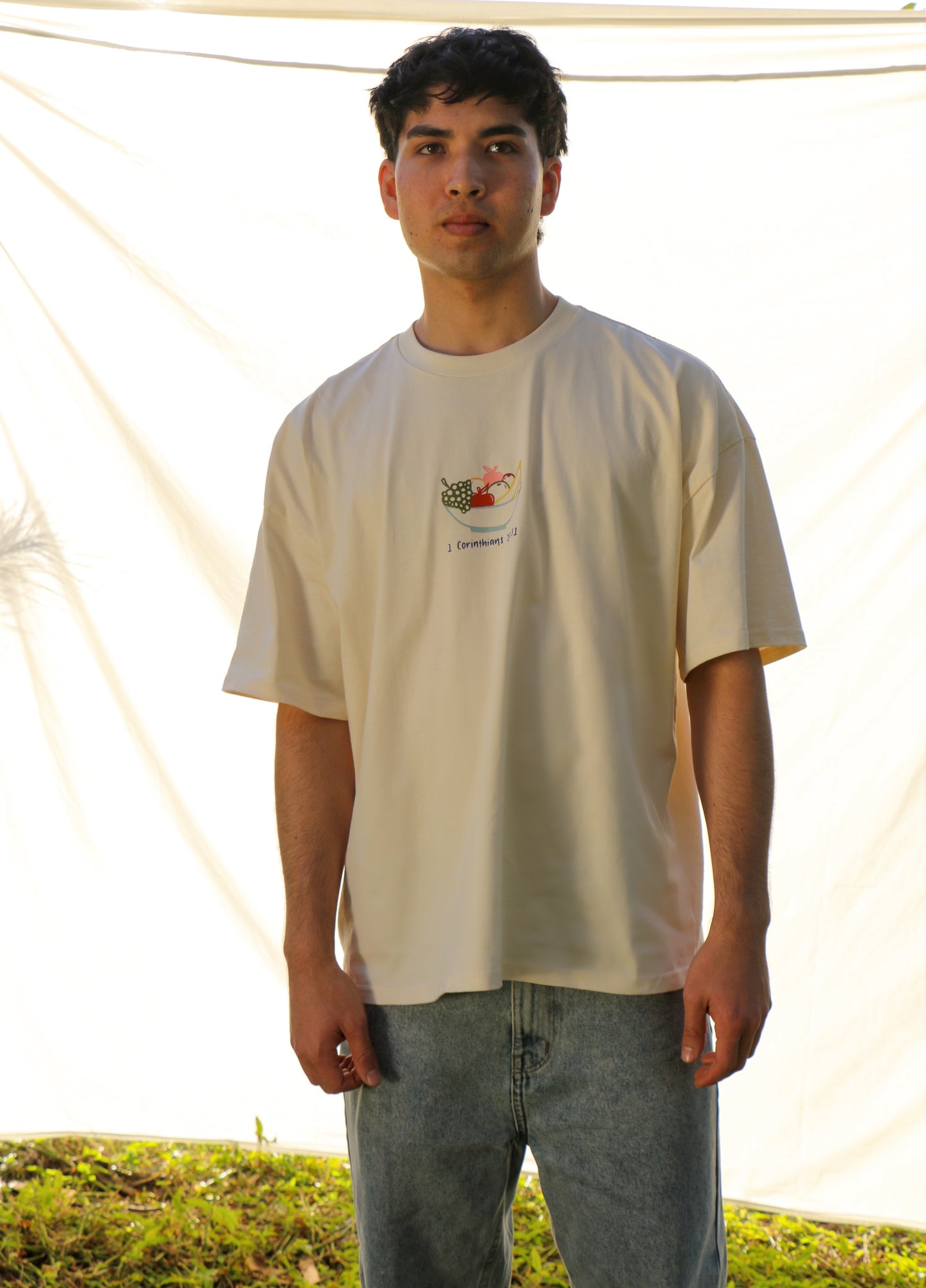 'For the Glory' Ecru Tee *PRE-ORDER*