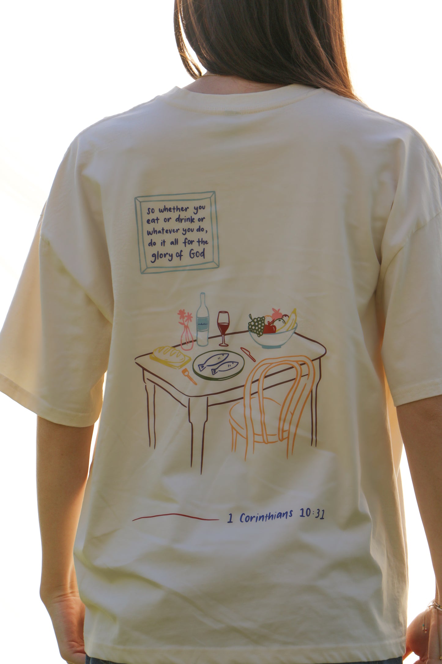'For the Glory' Ecru Tee *PRE-ORDER*